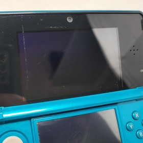 Nintendo 3DS Handheld System Aqua Blue W/ Charger & Stylus Tested Working