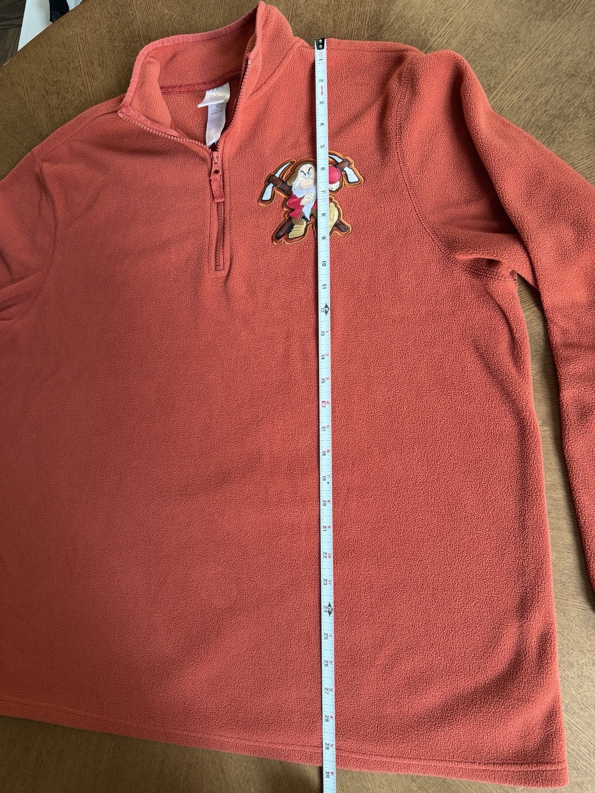 Disney Store Grumpy Dwarf Quarter Zip Fleece Pull… - image 11