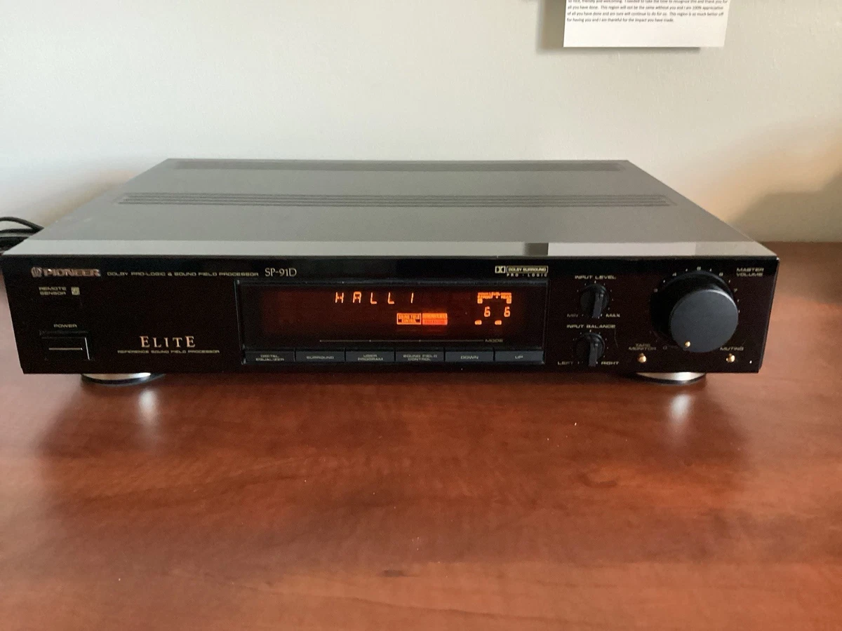 Pioneer Elite SP-91D Dolby Pro Logic Surround Processor | eBay