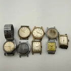 Vintage & Art Deco Mechanical Mens Watch Lot Parts Lot Of 8 Watches