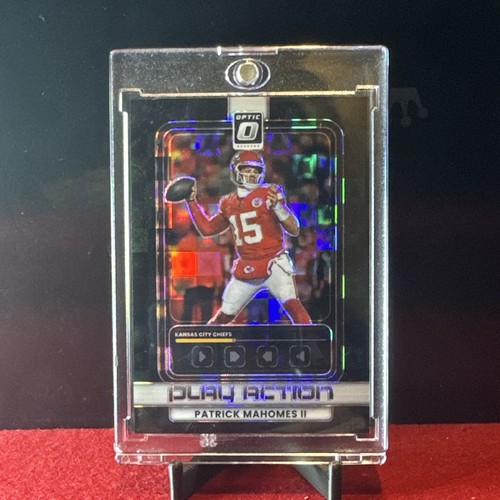 Patrick Mahomes II [Black Pandora] #18 2025 Panini Donruss Optic Play Action card