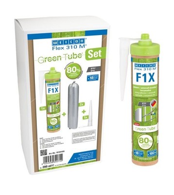 WEICON Green Tube Flex 310 M F1X grau | mit sehr hoher Anfangshaftung 280 ml
