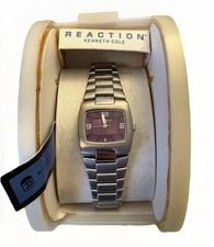 Rare Kenneth Cole Reaction RK4041 Men's Watch | Brand New Box & Papers | Silver