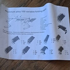 Aluminum Adjustable Laptop Cooling Pad Black w/ USB Fan, Mouse Pad, Anti-Slip