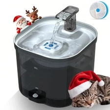 Cat Water Fountain Cordless, 68oz Automatic Pet Water Fountain with Filter
