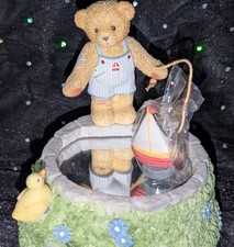 Cherished Teddies, "Row, Row, Row Your Boat," Rotating/Musical Figurine, 107080