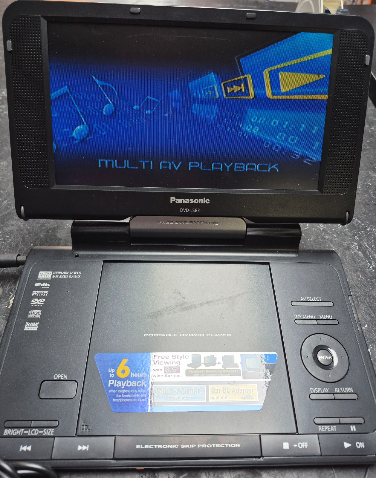 Panasonic DVD-LS86 Portable DVD Player (8.5"")