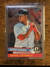 RAFAEL DEVERS Silver Holo ROOKIE CARD 2018 Donruss Optic RATED RED SOX