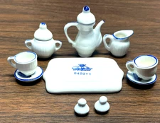 Vintage Lot Delft Dinner Ware Miniatures Collection Made In Holland, England