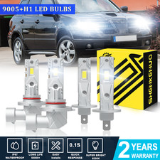 Para Mitsubishi Outlander 2005-2006 4PCS LED Faros Bombillas de haz alto bajo