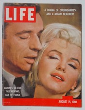 Vintage Life Magazine August 15 1960 Marilyn Monroe J7408