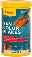 sera San Color Flakes Nature 1000Ml - Flocken Farbfutter FüR Zierfische Aquarium