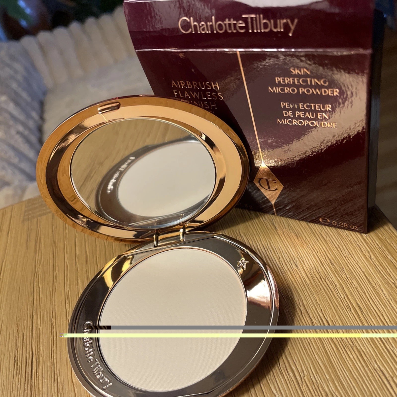 Charlotte Tilbury Airbrush Flawless Finish Setting Powder 1 Fair 0.28oz/8g Full