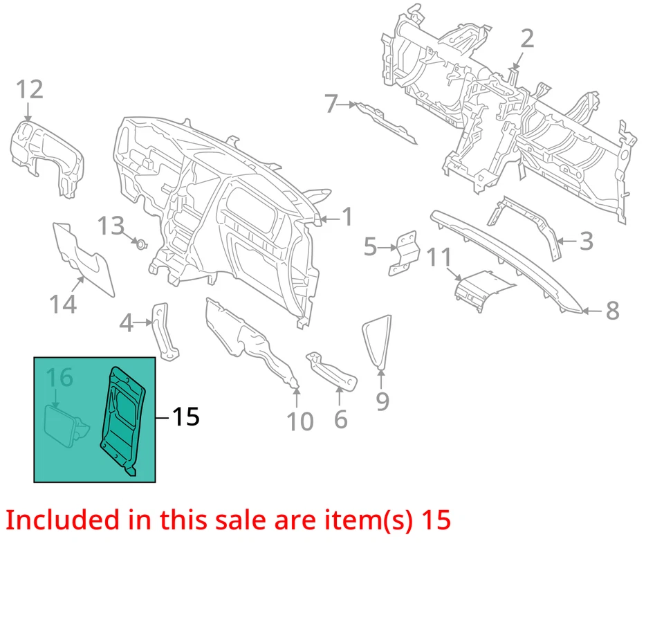 SE ADAPTA A 08-10 LINCOLN NAVEGADOR PANEL DE INSTRUMENTOS MOLDURA ASM 8L7Z7804302AA - NUEVO OEM Foto 3 de 4