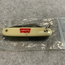 Colonial Prov USA 7 Function White Levi’s Pocket Knife Pruning Opener New