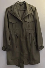 Simply Vera Wang Women's Green Military Utility Drawstring Jacket Size S NWOT