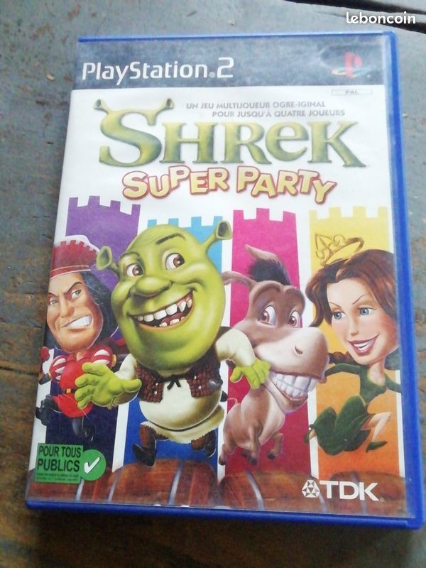 Jeu shrek super party ps2 pal fr