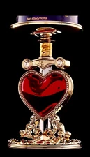 Bath & Body Works Evil Queen Pierced Heart Pedestal Disney 3-Wick Candle Holder