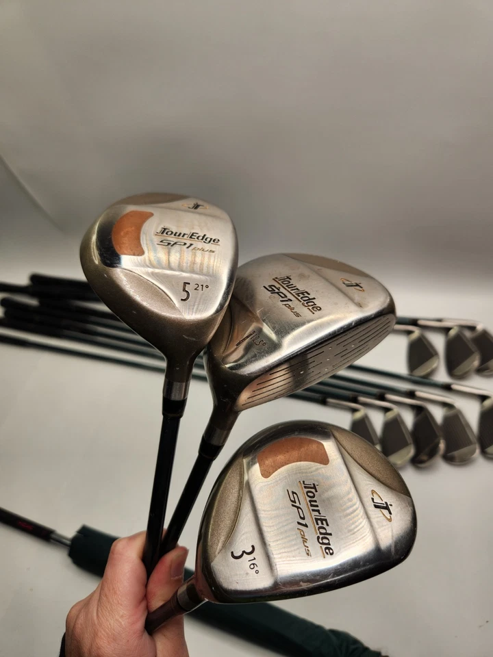 Taco de golfe Tour Edge SP1 Plus feminino conjunto de 11 destro 4-9 PW e SW + guarda-chuva - Imagem 2 de 4