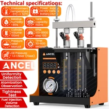 Automotive Fuel Injector Cleaner Tester Car Motorycle Injector Cleaning Machine