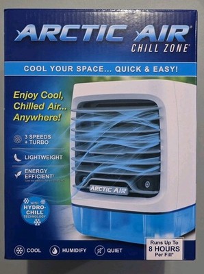  Arctic Air Chill Zone Personal Space Evaporative Air Cooler 3 Speed Turbo