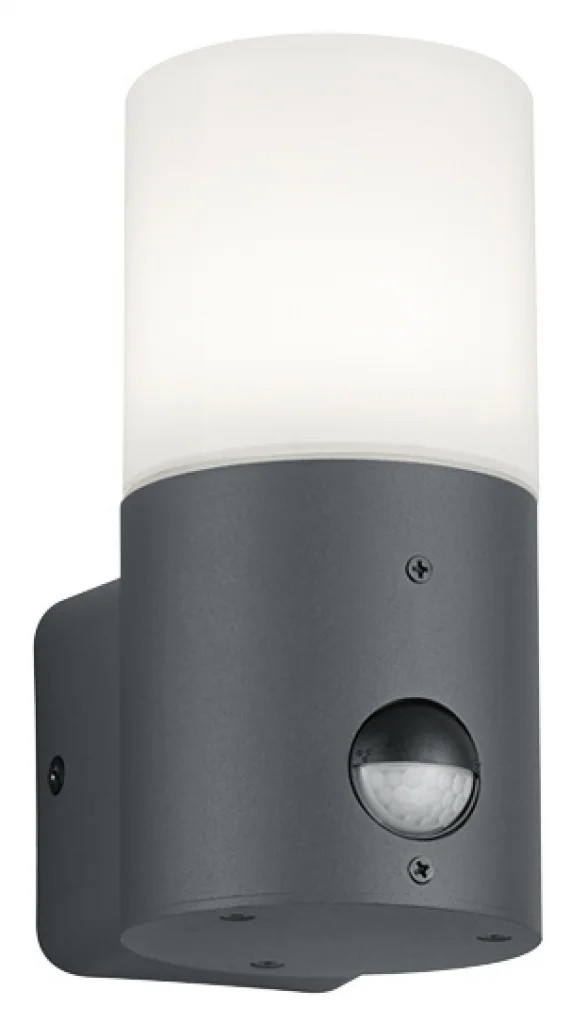 Outdoor Light Grey Hoosic Wall IP44 Anthracite PIR Motion Sensor Trio 222260142