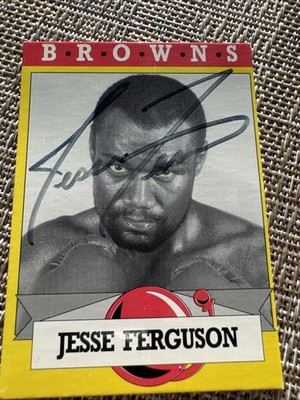 1993 Brown's Boxing Cards - Jesse Ferguson #17 Autographed