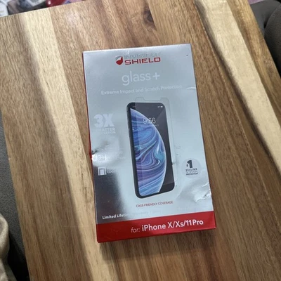 ZAGG Invisible Shield Glass+ Screen Protector Apple iPhone X / XS / 11 Pro. - Image 1 of 2