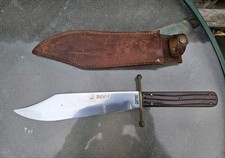 Vintage Kabar 1210 USA J. Bowie Hunting Fighting Knife with Sheath