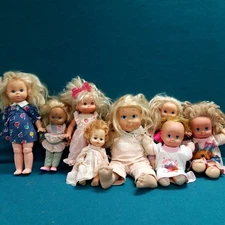 VTG Lot 1970s/80s Baby Dolls PJ Sparkles Buddy's Sister EGEE Playmates 