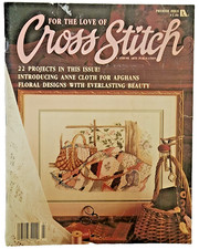 VTG 1988 Leisure Arts For The Love of Cross Stitch Magazine Premier Issue
