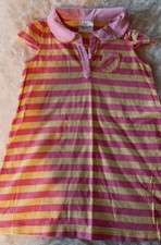 Hanna Anderson 5 Girls dress Pink Striped Sundress