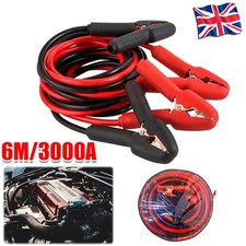6+6M Heavy duty Jump Leads 3000AMP Car Van Battery Starter Booster Cables Jumper
