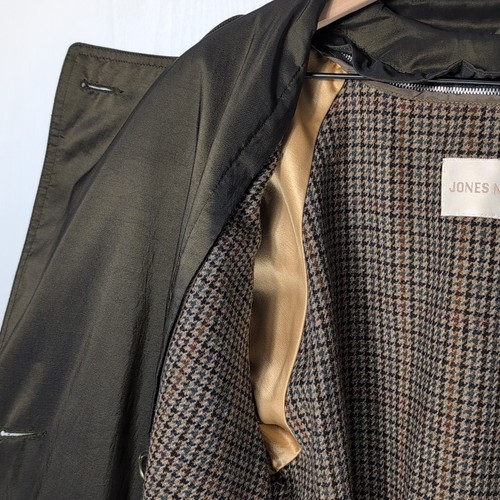 Vintage Jones New York Trenchcoat Damen M/L grün Wollgürtel herausnehmbares Futter - Bild 13 von 21