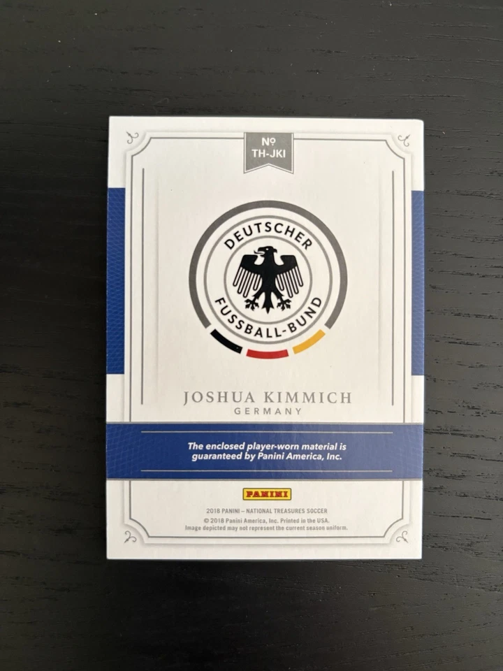 Joshua Kimmich 2017-18 Panini National Treasures Treasured Threads 71/99 #TH-JKI - Image 4 of 4