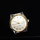 Vintage Timex Mens Watch Manual Wind Gold Fluted Bezel 32mm