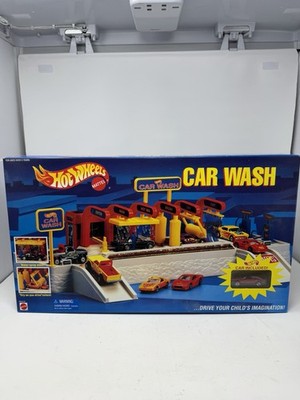 Hot Wheels Car Wash 65610-91 Sealed 1995 Shine Play Set W/ red Toyota SUPRA