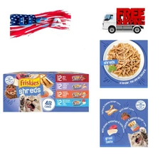 Friskies Shreds in Gravy Variety Pack Canned Cat Food, 5.5-oz can, case of 48