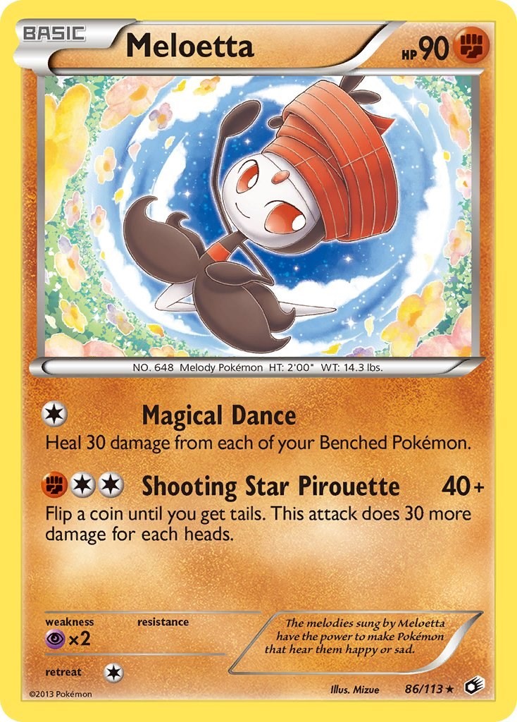 Meloetta (86) (86/113) Rare NM LTR Legendary Treasures Pokemon TCG