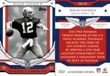 2008 Topps Honor Roll Roger Staubach #HR-RS Navy Midshipmen/Dallas Cowboys
