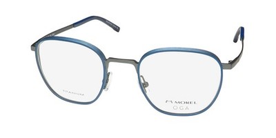 MOREL OGA 10163O TITANIUM NO ALLERGY LIGHTWEIGHT GENUINE TRENDY EYEGLASS FRAME