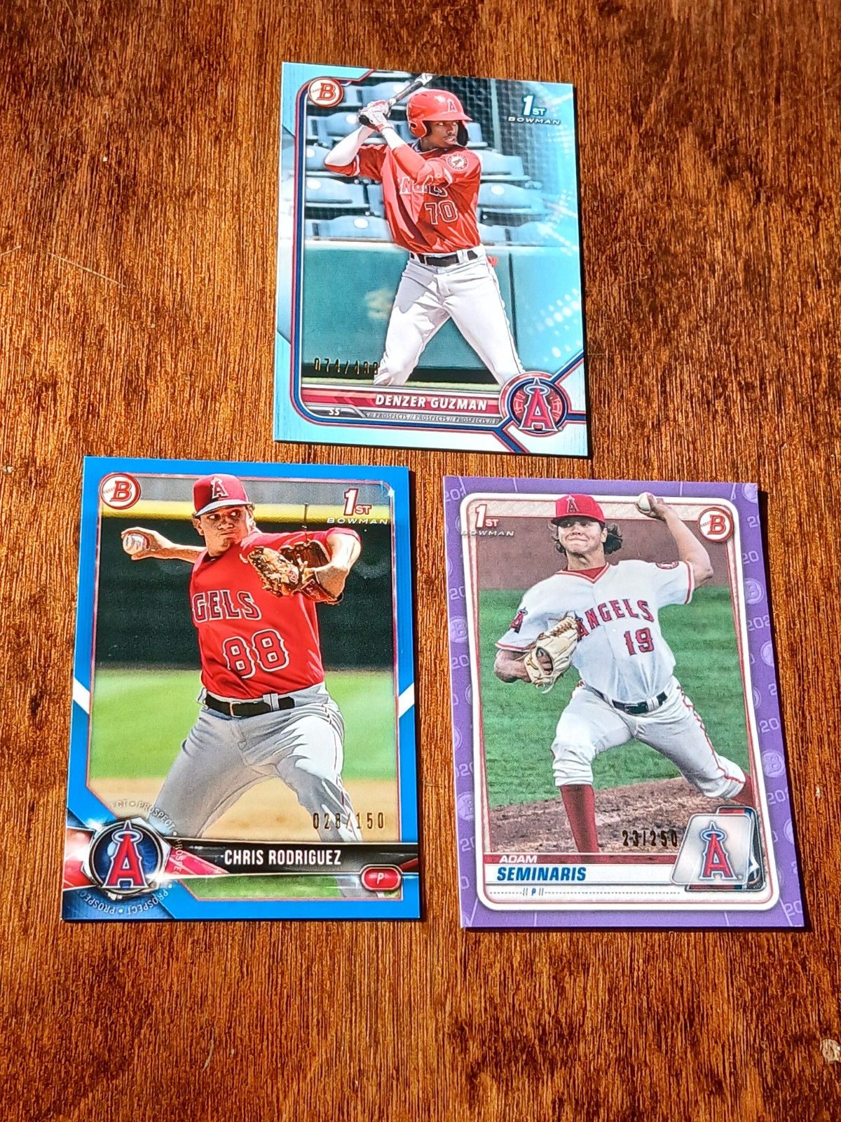 Ohtani Trout Pujols LOT x67 Bowman RC /50 Refractor Topps Chrome AUTO Angels MLB view 7