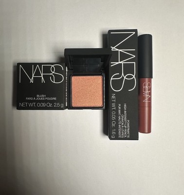 2PC NARS Mini Blush Shade Orgasm + Lip Pencil Crayon Walkyrie | New In Box