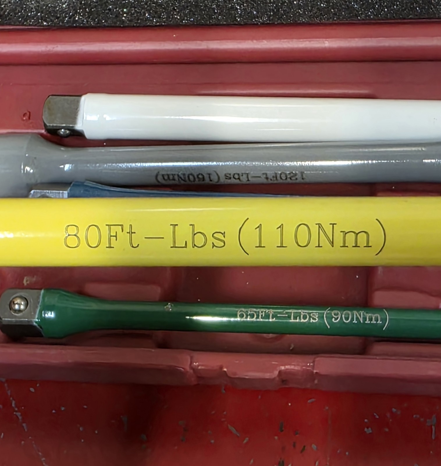  OEM Tools 24220 1/2" Dr 5 Piece Torque Limiting Extension Set 65 80 100 120 140