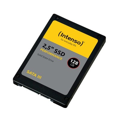 INTENSO Performance Festplatte, 128 GB SSD SATA 6 Gbps, 2,5 Zoll, intern
