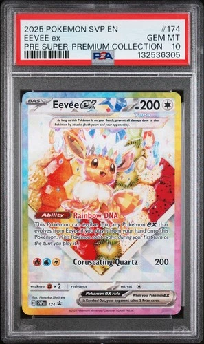 Eevee EX 174 Black Star Promo Prismatic Evolutions SPC PSA 10 Gem MT