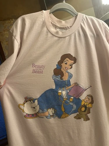 90s Vintage Disney Beauty and the Beast T-Shirt 1990s vintage concert t-shirt, vintage, single stitch, B+ condition