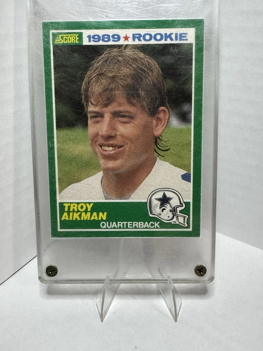 Troy Aikman Football SCORE Rookie Sports Trading Card Singles for
