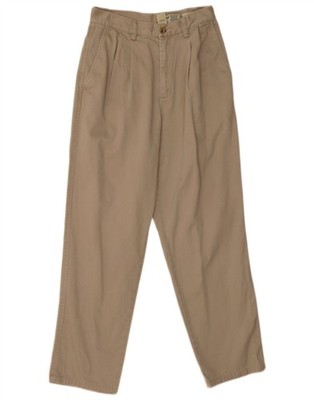 Eddie Bauer Damen High Waist Chino Hose US 6 Medium W26 L27 Khaki DF17