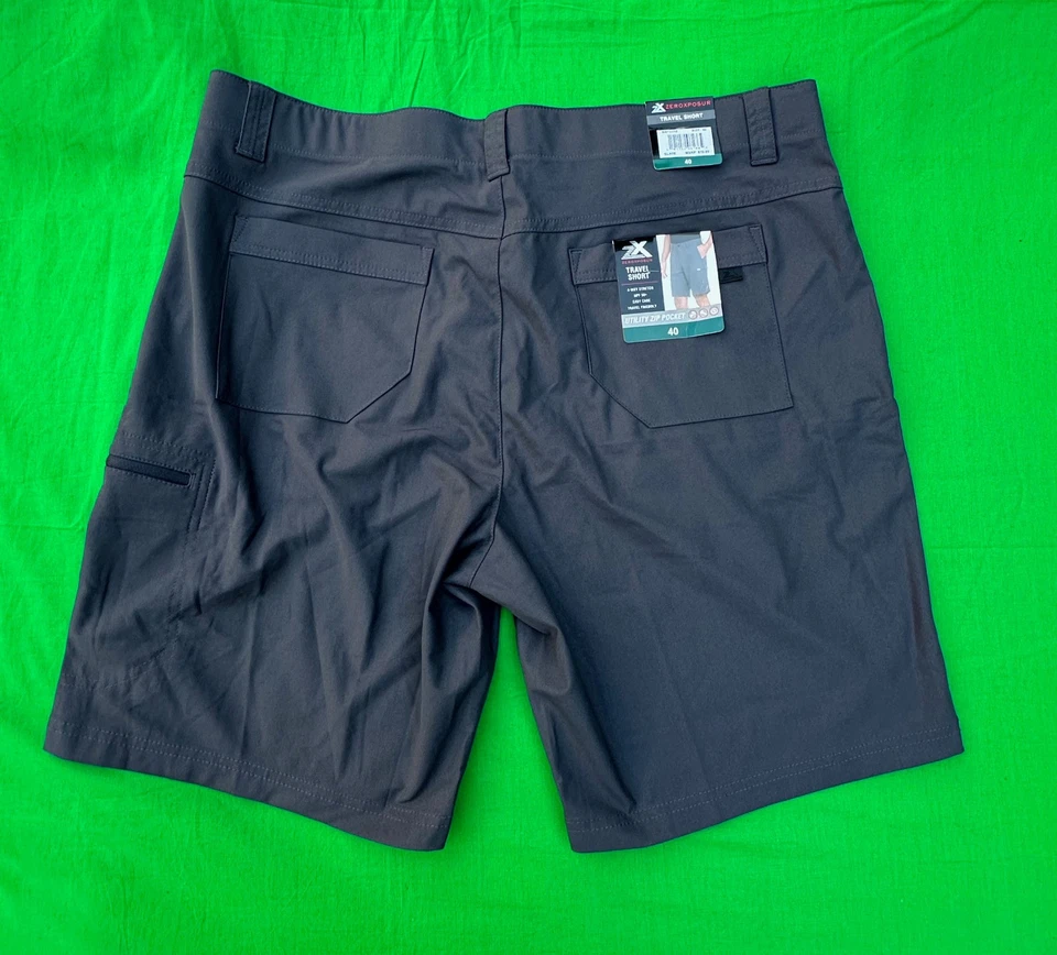 Lote de 3 pantalones cortos de viaje Zeroxposur para hombre talla 40. Foto 4 de 4